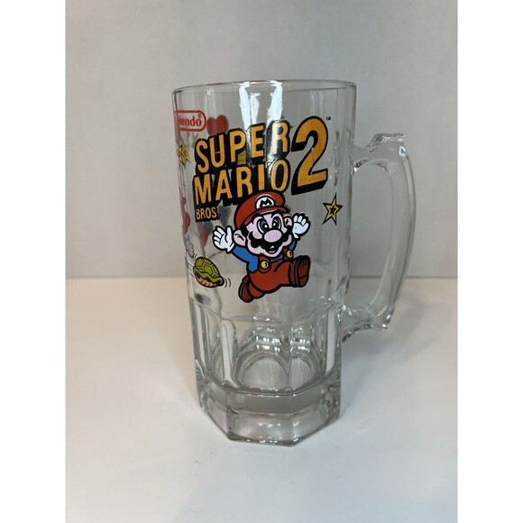 Vintage Rare 1989 Super Mario Bros. 2 Nintendo Vintage 40oz BEER STEIN MUG